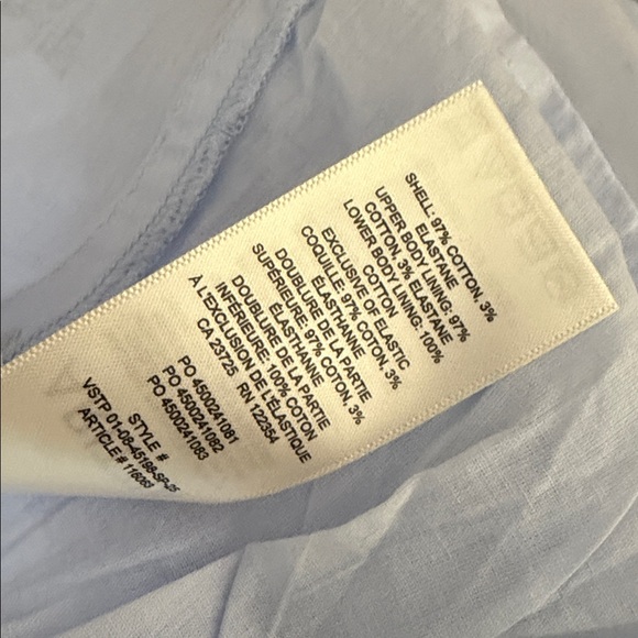 Babaton Technique Poplin Dress in Villa Blue Size 6 - Picture 9 of 9